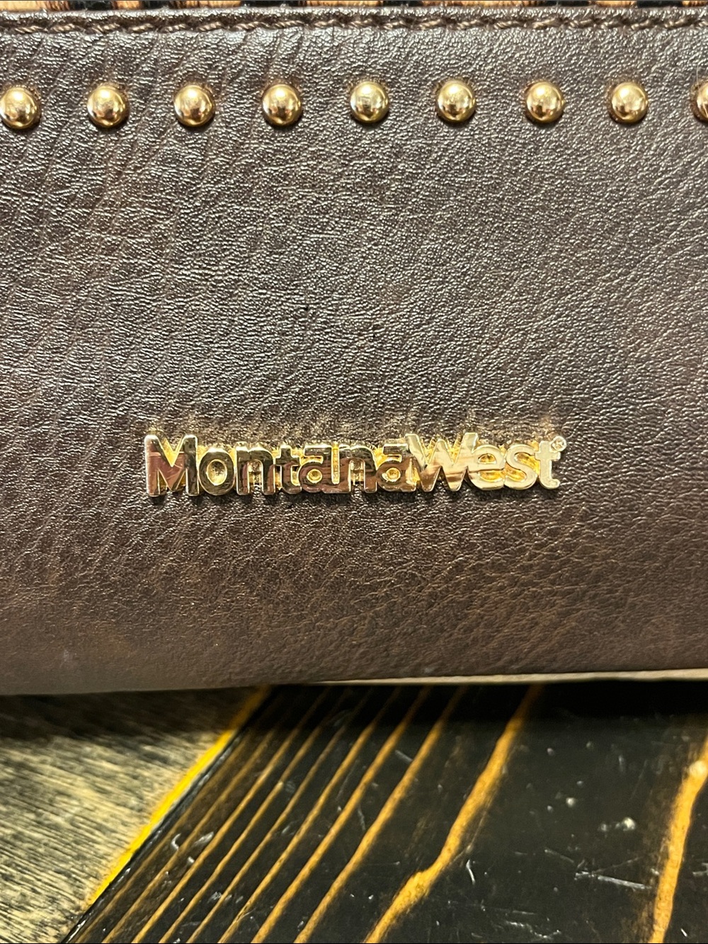 Montana West Leather Leopard Panel Crossbody - Picture 2 of 15